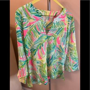 Lilly Pulitzer V Neck Tunic Small